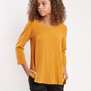 Amanda Moss Neala Marigold Yellow Crew Neck 🇨🇦